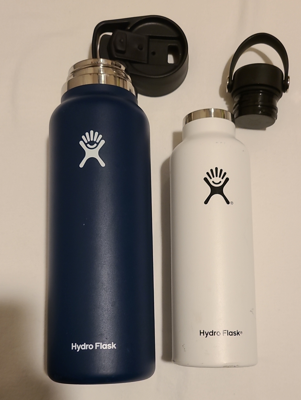 Hydro Flask Bottles, 40 oz Wide, 21 oz Standard Blue White - Picture 13 of 16